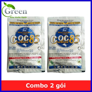 Combo 2 gói chế phẩm trừ nấm bệnh cây trồng COC85 gốc đồng - 20g/gói