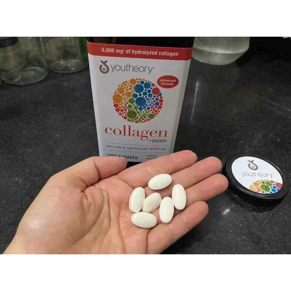 Viên Uống Đẹp Da Collagen Biotin Youtheory 390 viên Mỹ | BigBuy360 - bigbuy360.vn