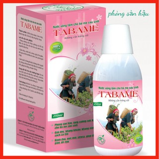 Nước xông tắm gội cho bà mẹ sau sinh TABAME - Hỗ trợ phòng sản hậu, giúp thư giãn hiệu quả, giải độc kháng khuẩn