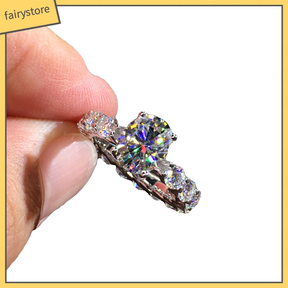 Nhẫn Hợp Kim Đính Đá Sang Trọng Cho Nữ