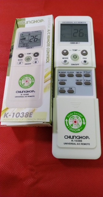 REMOTE ĐIỀU KHIỂN MÁY LẠNH ĐIỀU HOÀ ĐA NĂNG CHUNGHOP 1038