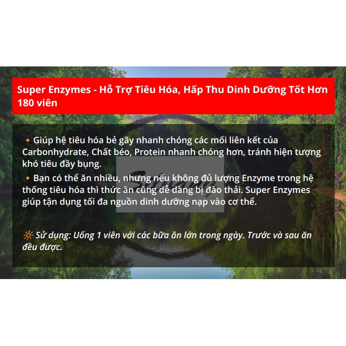 Super Enzymes Now Foods – Hỗ Trợ Tiêu Hóa, Hấp Thu Dinh Dưỡng Tốt Hơn - 180 caps | Thế Giới Skin Care