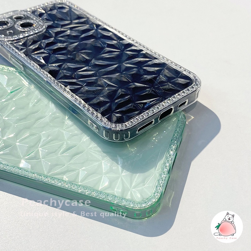 Ốp Điện Thoại TPU Mềm Trong Suốt Họa Tiết Kim Cương Sang Trọng Cho iPhone 13 12 Pro Max 11 Xr Xs Max X 7 8 6 Plus X 6G