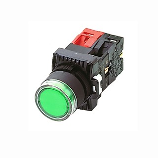 ARX-P212-A2-G Nút nhấn Hanyoung tự giữ có đèn 24VDC dạng lồi màu xanh