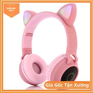 Tai Nghe Bluetooth Tai Nghe Tai Mèo - Hỗ Trợ Cắm Thẻ Nhớ Nghe Nhạc Chơi Game Trực Tiếp - Siêu Chất ( Cực Đẹp )