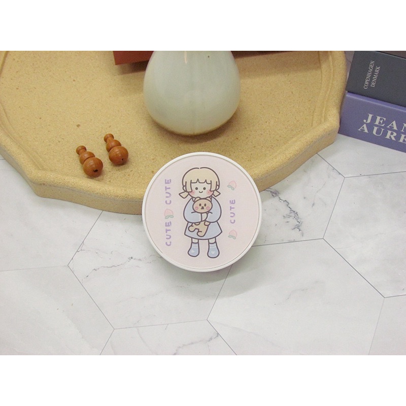 khay đựng lens tròn cô bé mùa đông