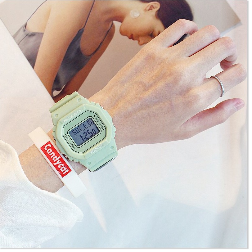 Đồng hồ điện tử   GIÁ VỐN   Đồng hồ điện tử nam nữ Candycat Sppors chống trầy xước, chống thấm nước hiệu quả 9036