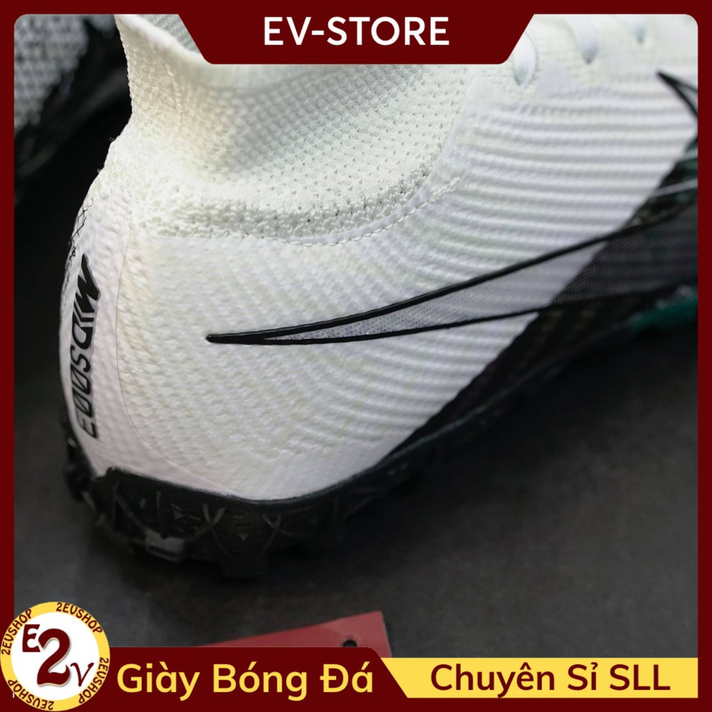 [FreeShip] [Tặng Tất/Túi] Giày Đá Bóng  𝗧𝗙 𝗡𝗶𝗸𝗲 𝗠𝗲𝗿𝗰𝘂𝗿𝗶𝗮𝗹 𝗩𝗜𝗜 Trắng Đen Cao Cổ Đá Bóng Nam Cao Cấp