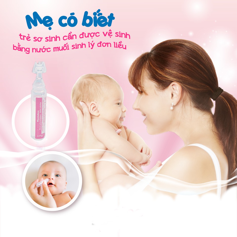 Hộp 40 Ống Nước Muối Sinh Lý Physiodose Pháp - Tép Hồng (Hộp 8 Vỉ) - 3518646266638x8