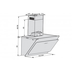 Máy hút mùi Lorca TA 6008C-90cm (48 dbA) - Bảo hành 3 năm