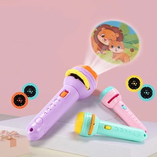 Đèn pin chiếu hình cho bé động vật nhiều hình cho trẻ nhận biết phát triển trí tuệ GD24