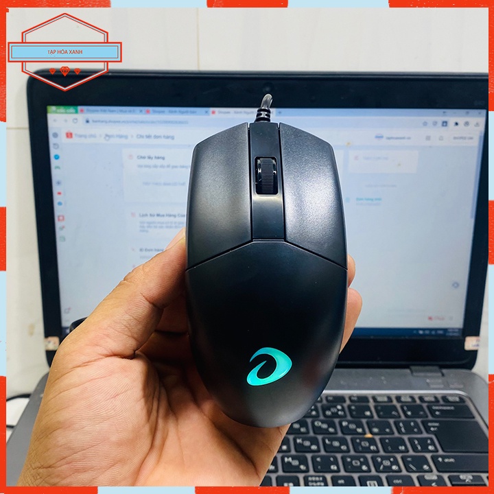 Chuột  Máy Vi Tính Laptop Pc Game Chính Hãng Có Dây Đèn Led RGB  DAREU LM130s Mouse Gaming