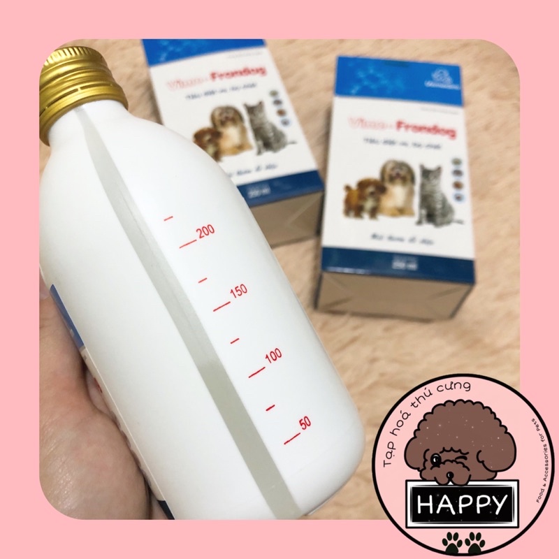 Vime Frondog - Dung dịch xịt tiêu diệt ve rận, bọ chét cho thú cưng 250ml [Ảnh thật] [Có sẵn] - Tạp Hoá Thú Cưng Happy