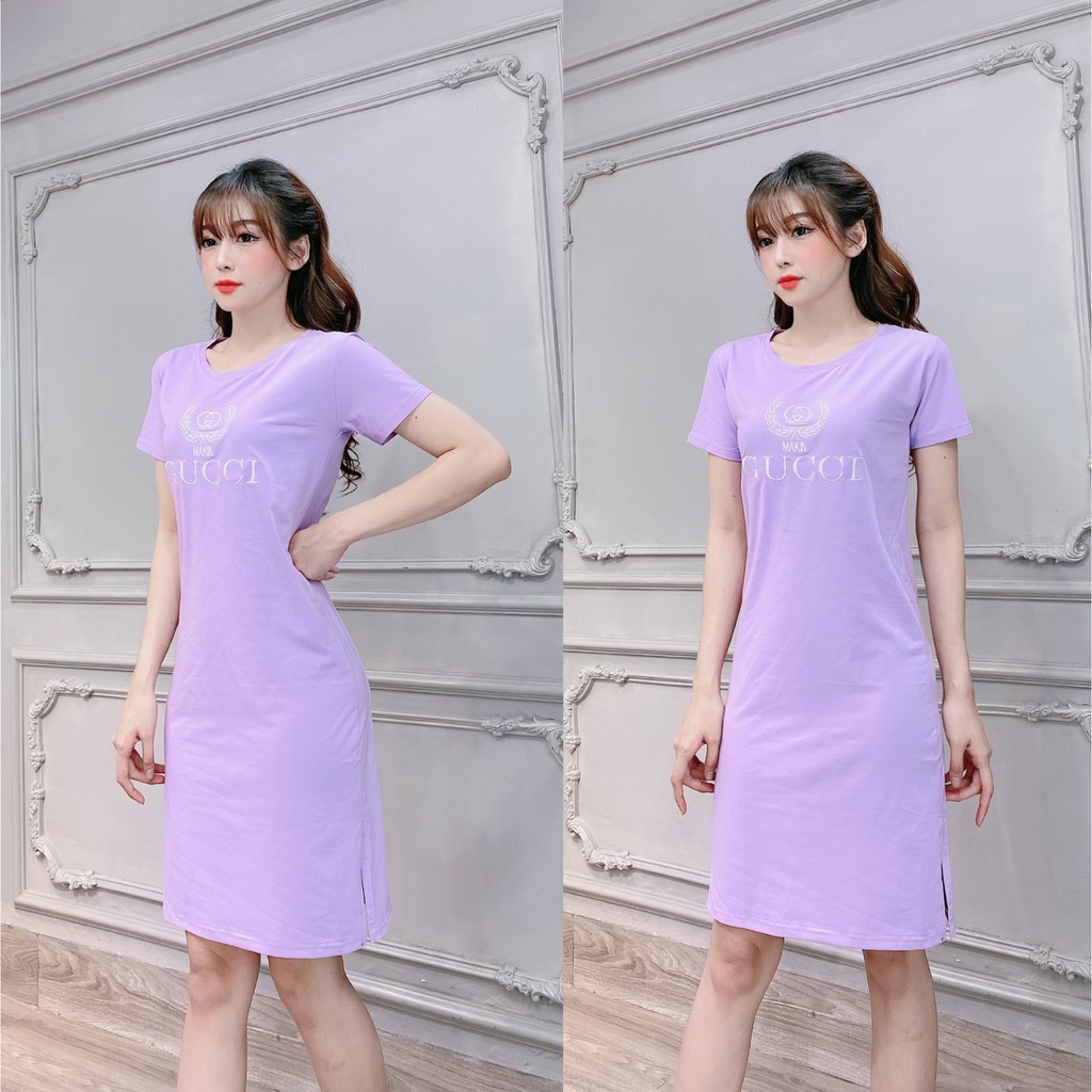 Đầm suông nữ đầm dáng rộng in hình bigsize <70kg | BigBuy360 - bigbuy360.vn