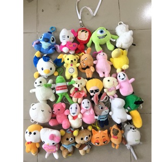 Set 30 gấu bông móc khoá 7-10cm new 95-98%