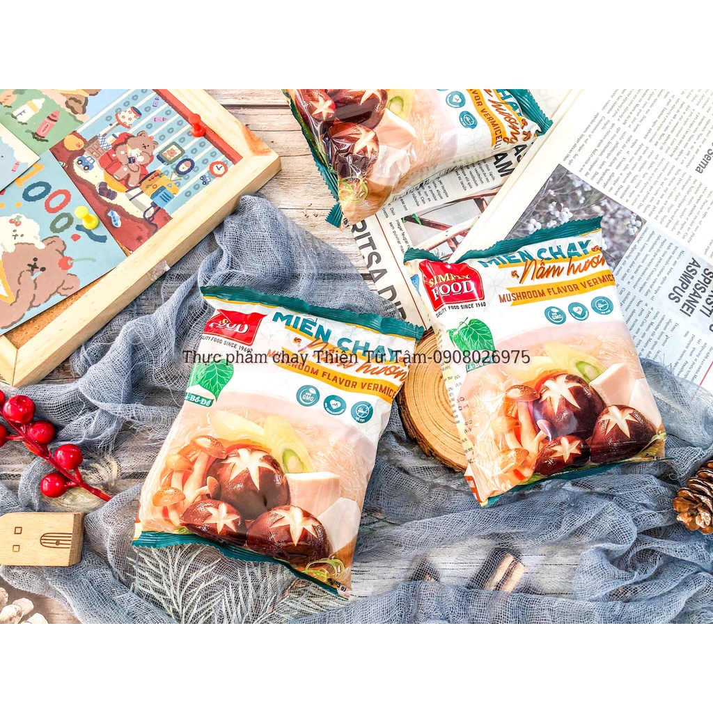 Miến Chay Nấm Hương THIỆN TỪ TÂM Sợi Miếng Dai Ngọt Cùng Nước Dùng Từ Nấm Gói Tiện Lợi