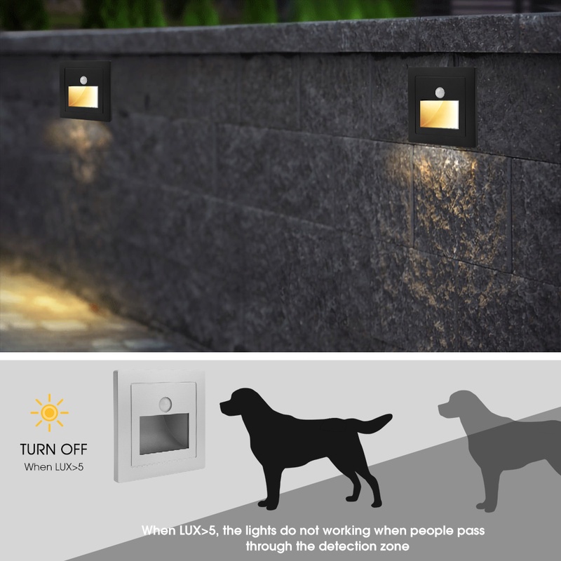 Đèn LED Cảm Biến Chuyển Động Ban Đêm Gắn Cầu Thang / Hành Lang / Phòng Ngủ