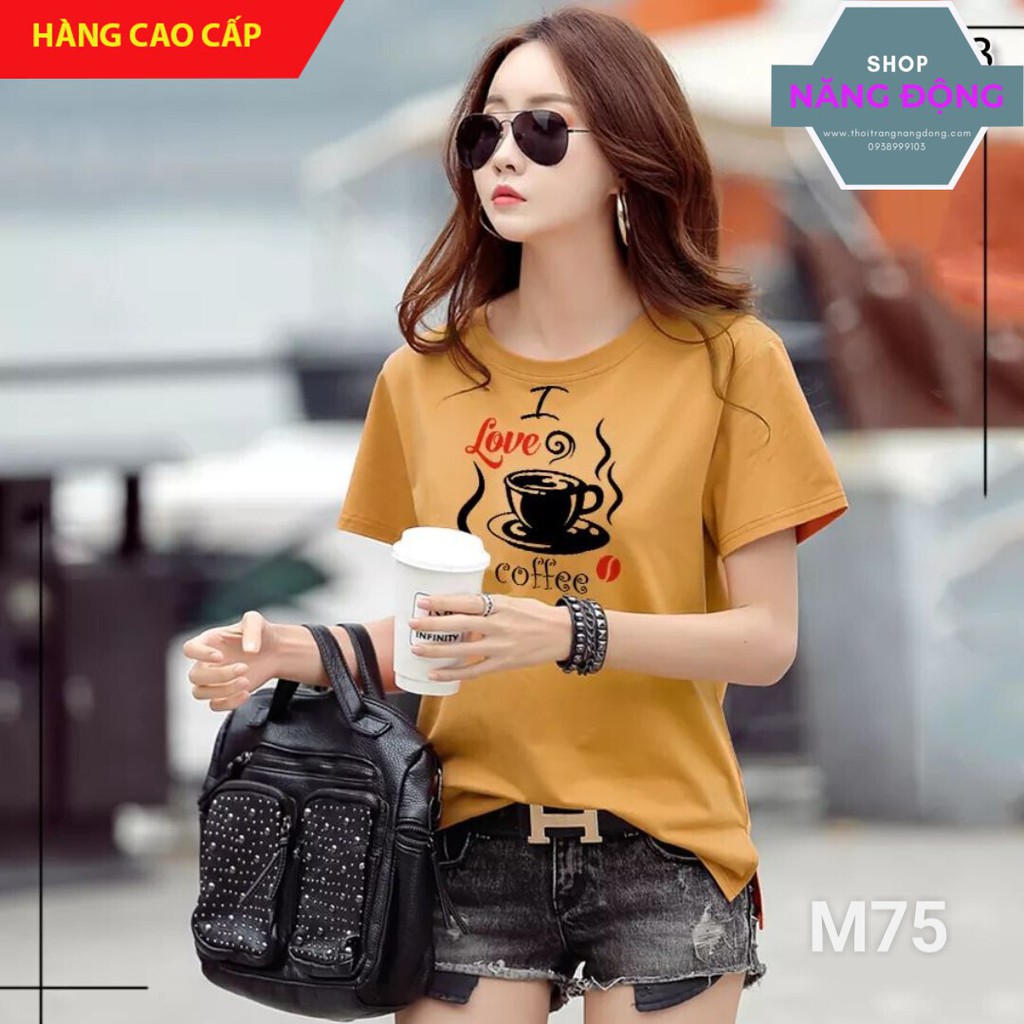 Áo Thun Nữ [CHẤT MÁT, KHÔNG XÙ] Áo phông nữ hàn quốc tay ngắn dễ thương, xinh xắn | BigBuy360 - bigbuy360.vn