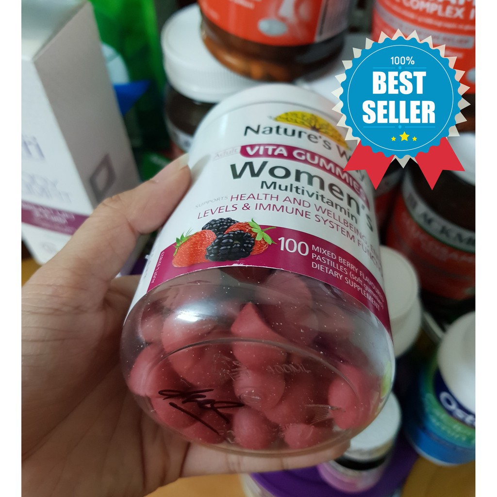 KẸO VITAMIN TỔNG HỢP CHO NỮ GIỚI - NATURE'S WAY WOMEN’S MULTI-VITAMIN 100 VIÊn | BigBuy360 - bigbuy360.vn