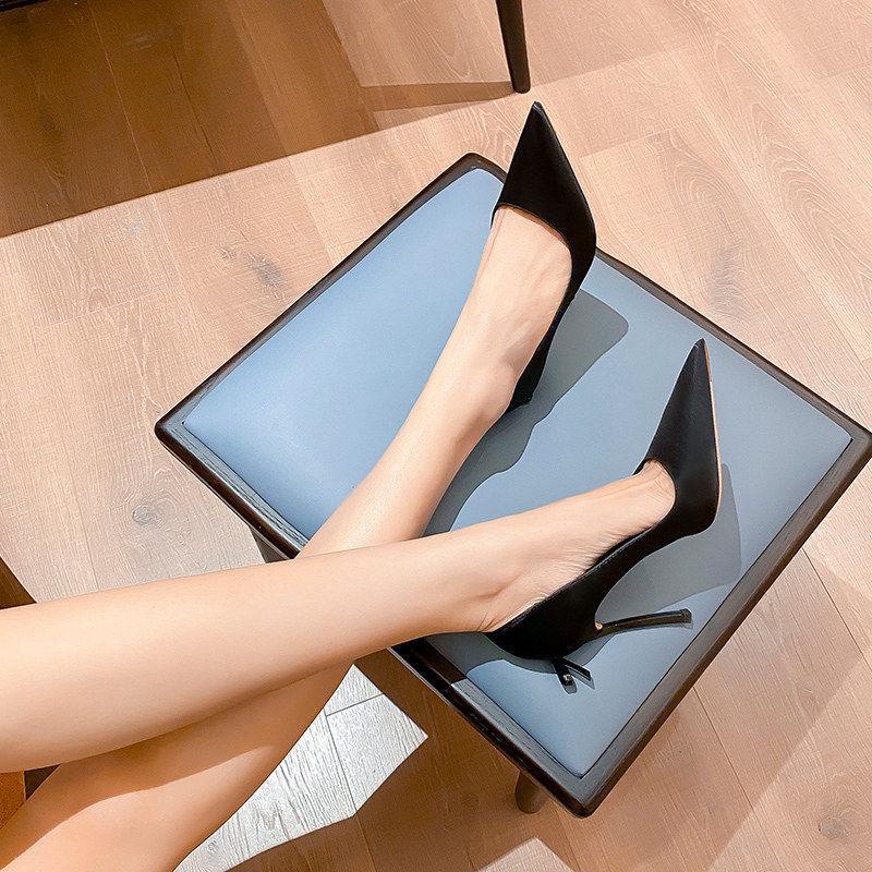 Giày Cao Gót Mũi Nhọn Thời Trang Mùa Xuân Quyến Rũ Cho Nữ