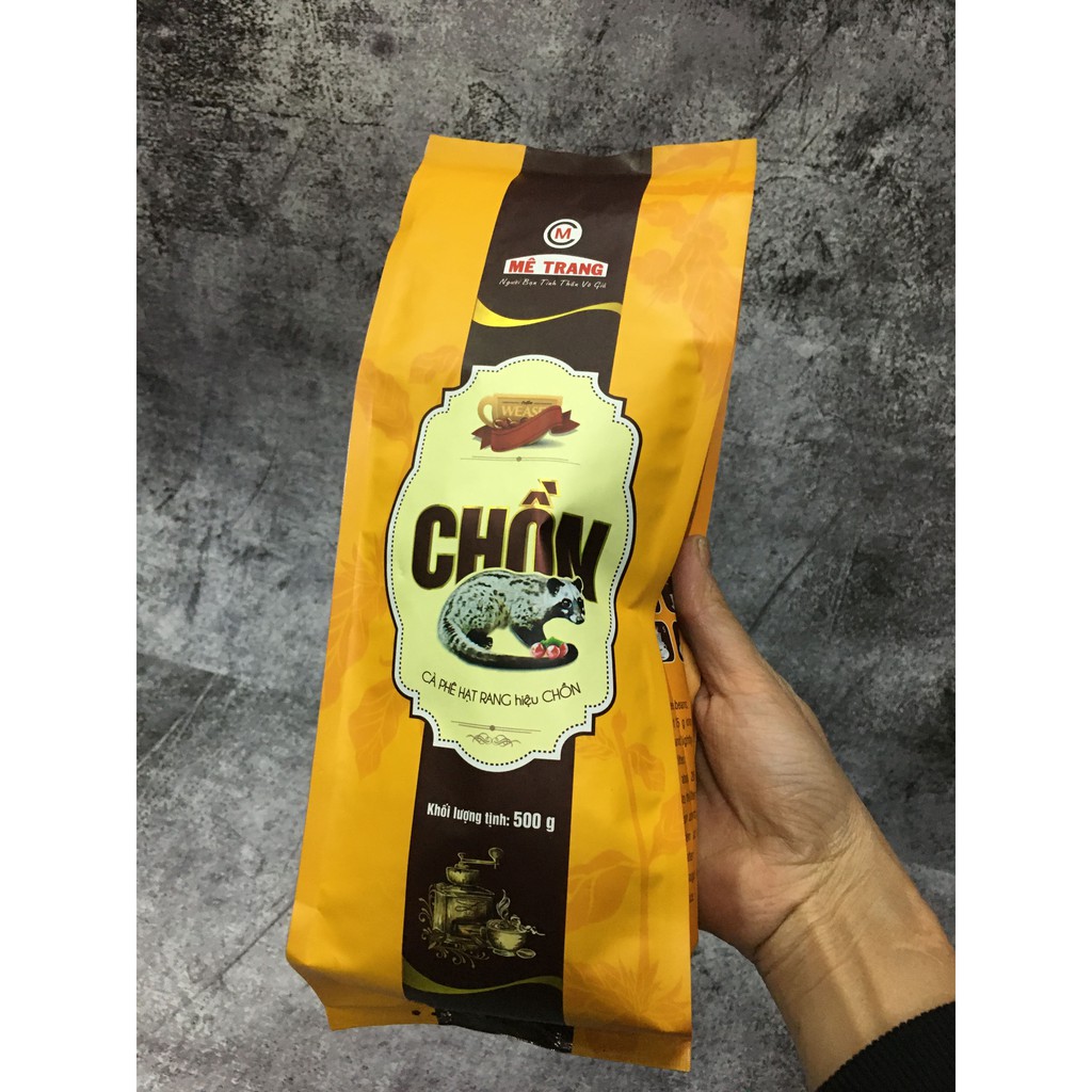 Cà phê Chồn hạt rang Mê Trang túi 500 g