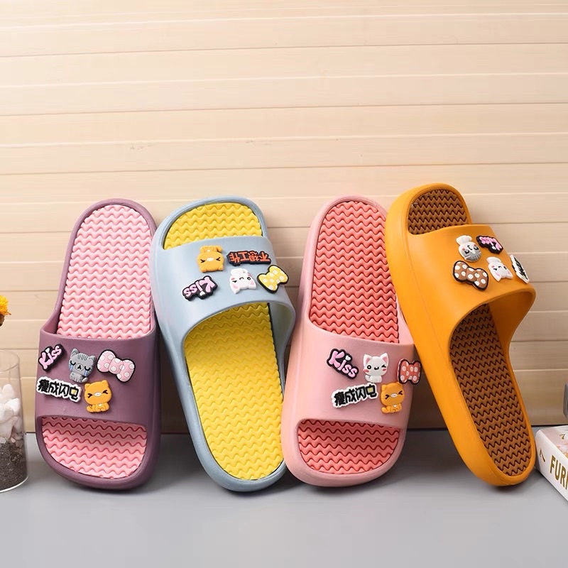 Dép Quai Ngang Mèo Ngộ Nghĩnh Nhiều Màu Sắc (chọn tăng 1 size)