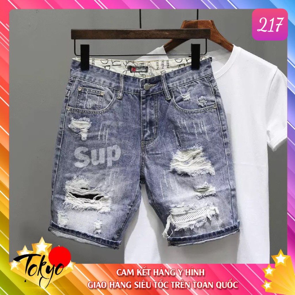 Quần short jean nam, quần đùi nam chất liệu bò ( jean ) mềm mịn, from chuẩn, có nhiều mẫu đi kèm Tokyo78