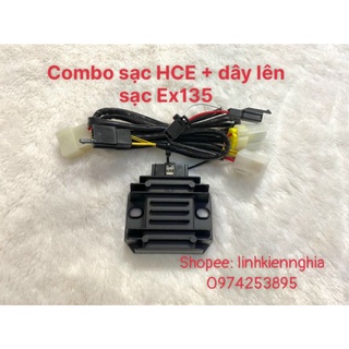 Bộ dây lên sạc cho xe Ex135 ( gồm cục sạc HCE + bộ dây lên sạc)