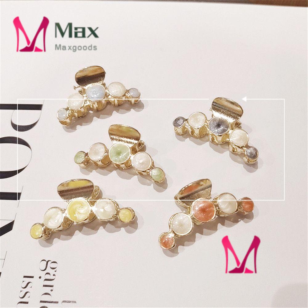 Kẹp Tóc Hình Vỏ Sò Tròn Bằng Kim Loại Kiểu Hàn Quốc Nhiều Màu Sắc