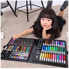 Hộp Bút Màu 150 Chi Tiết Cho Bé, Bộ Màu Vẽ Đa Năng 150 Món Giá Rẻ Cho Bé