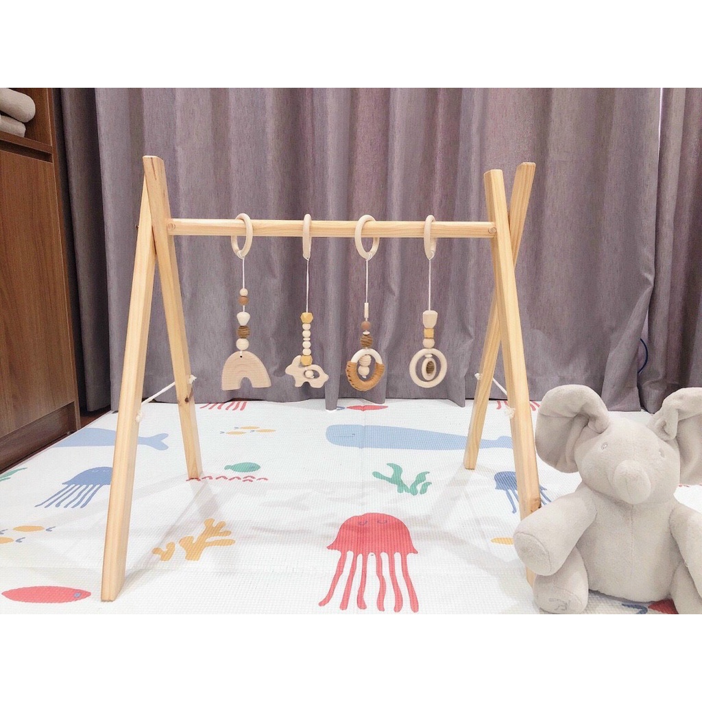 Kệ Chữ A Cho Bé Emma Kids, Đồ Chơi Vận Động Cho Bé Sơ Sinh Babibu - KCAE