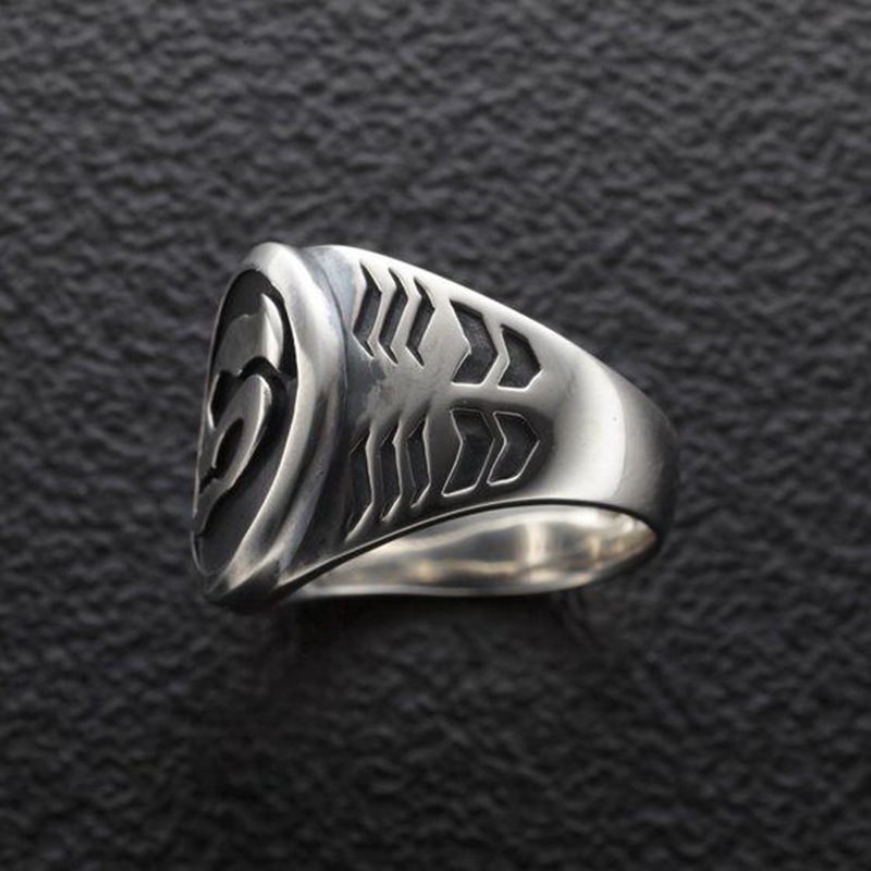 Nhẫn Hở Mạ Bạc 925 Hình Đầu Lâu Kamen Rider Có Thể Điều Chỉnh Kích Cỡ