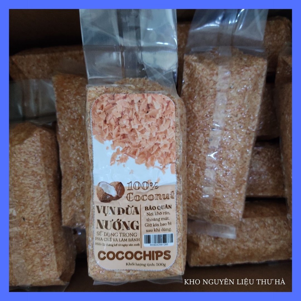 Vụn Dừa Nướng CoCoChip/Topping Dừa Nướng 500g
