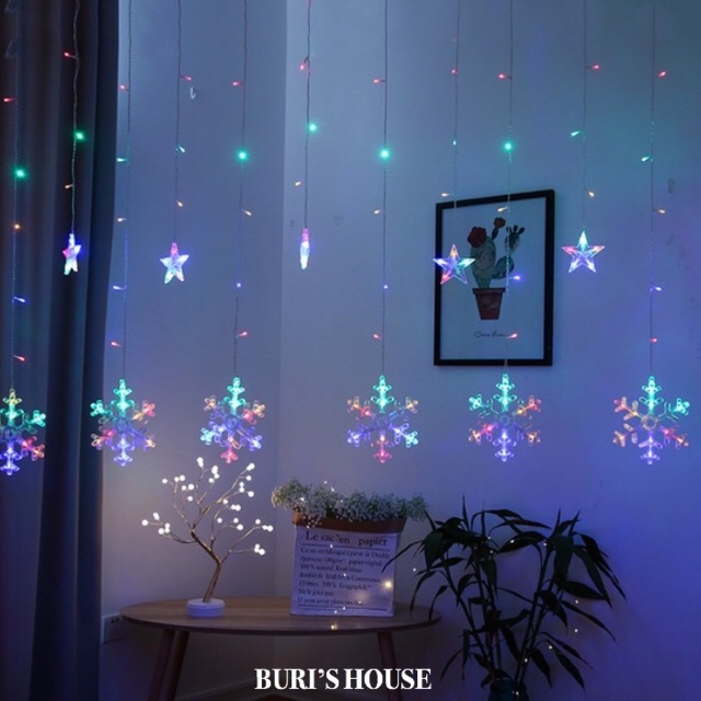 Đèn rủ bông tuyết to 3mx1,5m