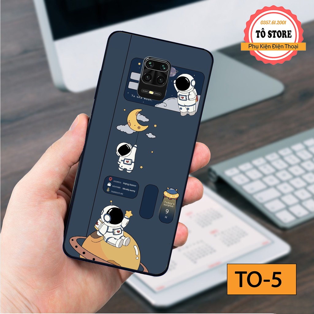 Ốp lưng Xiaomi Redmi 9 / Redmi Note 9 / Redmi Note 9S / Redmi Note 9 Pro - Ốp lưng Xiaomi in hình phi hành gia vũ trụ