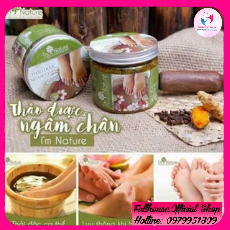 Ngâm Chân Thảo mộc I'm Nature - Giảm Đau Nhức Sưng Phù Chân Giúp Ngủ Ngon - Hũ 500Gr