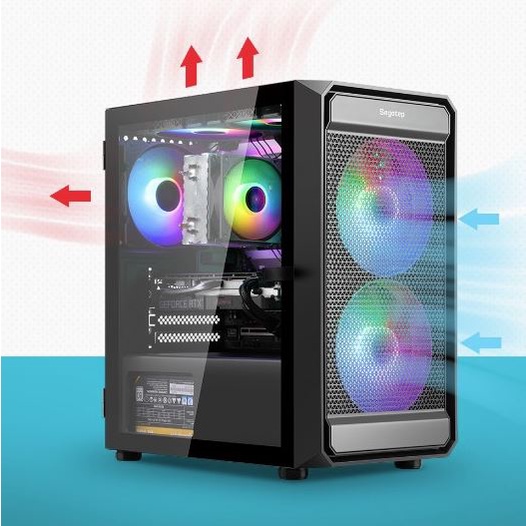 Vỏ Case SEGOTEP ARTIST 2F WHITE (TẶNG  2FAN RGB)