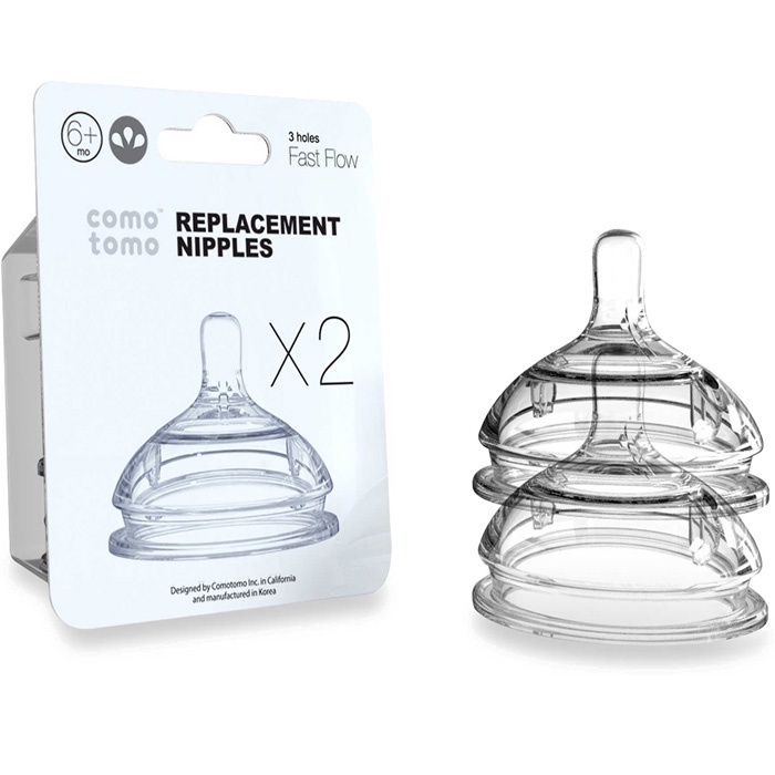 Núm ti silicone Comotomo nhập khẩu Hàn Quốc (1-2-3 tia, Y-Cut)