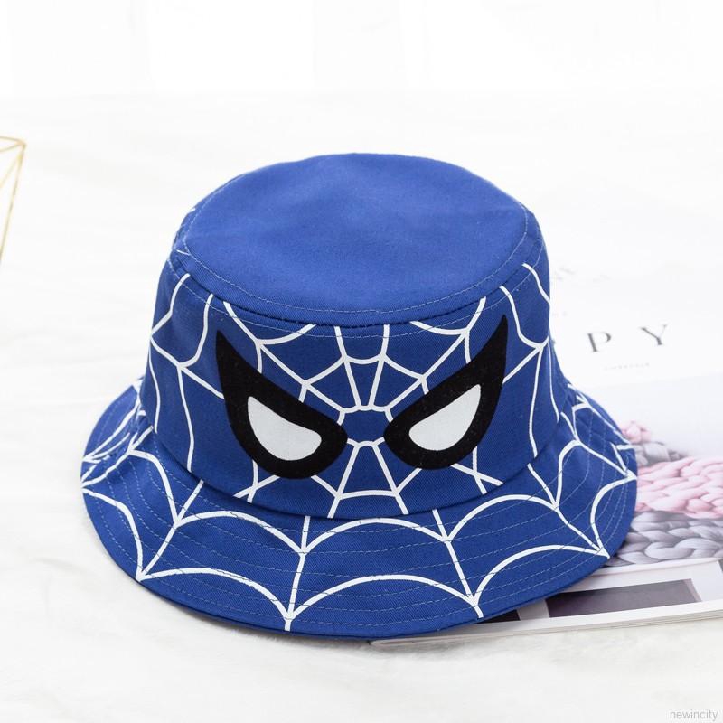 Mũ xô hoạ tiết mặt người nhện thời trang cho bé