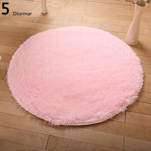 Thảm nhung trải sàn hình tròn nhiều màu