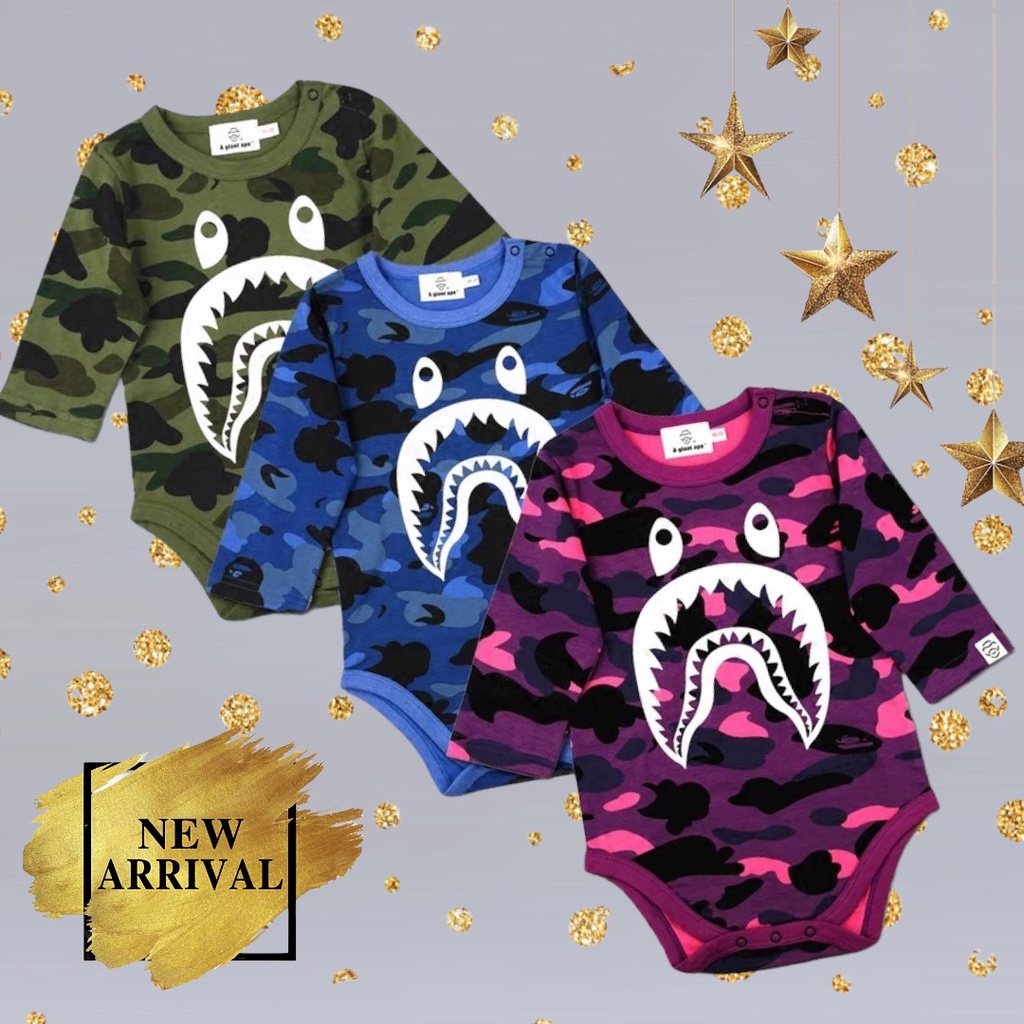 Bodysuit chíp hãng BAPE siêu cấp chất cotton