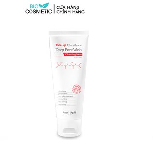 Sữa rửa mặt Angel's Liquid làm sạch, dưỡng trắng Tone-up Glutathione Deep Pore Wash Cleansing Foam 120g