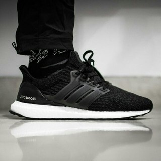 (Free ship + Full box) Giày ultra boost đen full đế trắng
