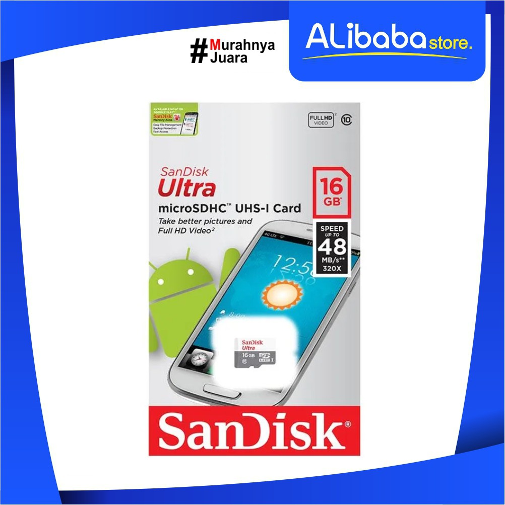 Thẻ Nhớ Sandisk Ultra Class 10 48mb / S / 16gb