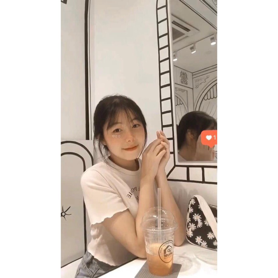 Áo croptop SAKE tay ngắn cổ tròn dáng body phối hình thiên sứ màu trắng_TOPONESTORE | BigBuy360 - bigbuy360.vn