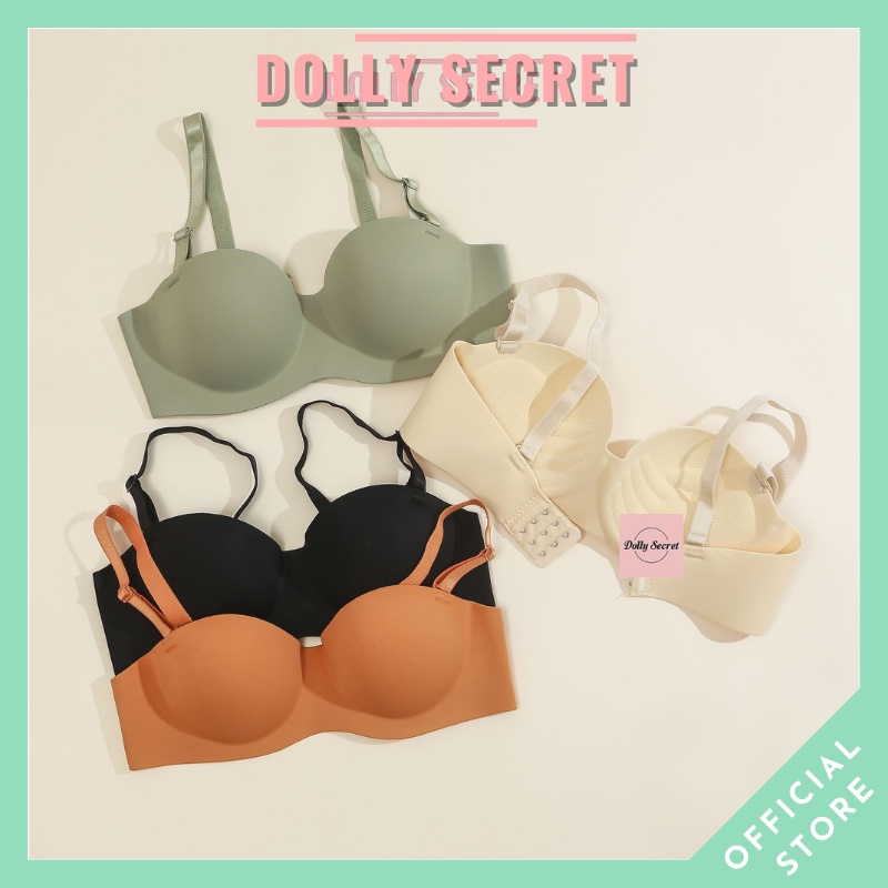 Áo lót đúc su non bàn tay không gọng dáng cúp ngang đệm dày nâng ngực sexy chất su non cao cấp mềm mại DOLLY SECRET A10 | WebRaoVat - webraovat.net.vn