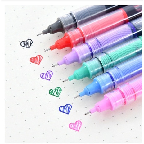 Bút gel deli ngòi 0.5mm 8 màu tùy chọn tiện dụng