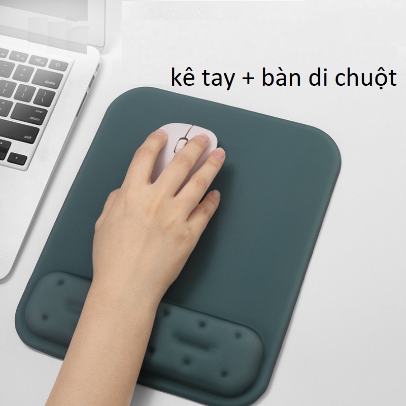 Bàn di chuột kiêm đệm đỡ cổ tay di chuột bằng cao su non, lót chuột máy tính mouse pad Vu Studio