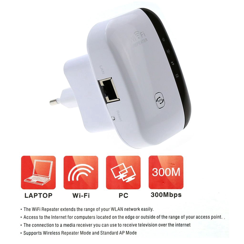 AP 300Mbps Wifi Repeater/Router/Acess point  signal amplifier wireless Signal Booster Extender Ⓡ | BigBuy360 - bigbuy360.vn