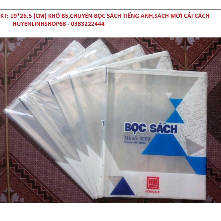 1 tập 10 tờ BỌC HỒNG HÀ BỌC SÁCH VỞ CÁC KHỔ HÀNG CHÍNH HÃNG LOẠI 1 CỦA HỒNG HÀ